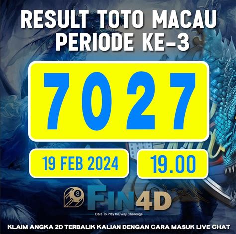 Data Toto Macau > Keluaran, Paito, Hasil Toto Macau Hari Ini.